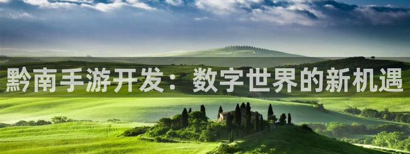 大神pc28在线预测网页：黔南手游开发：数字世界的新机遇